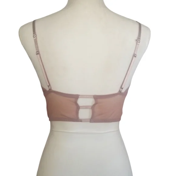 Lace Bralette in Dusty Rose - Picture 3 of 5